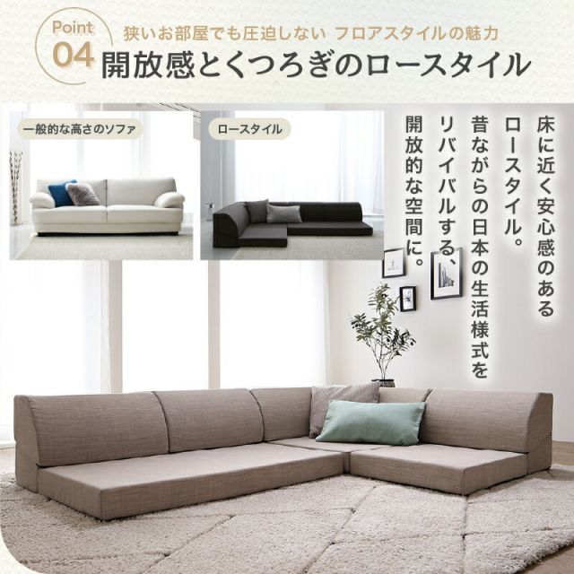種類2：ソファ3点セット/ミディアムグレー ソファ ソファー ローソファ 