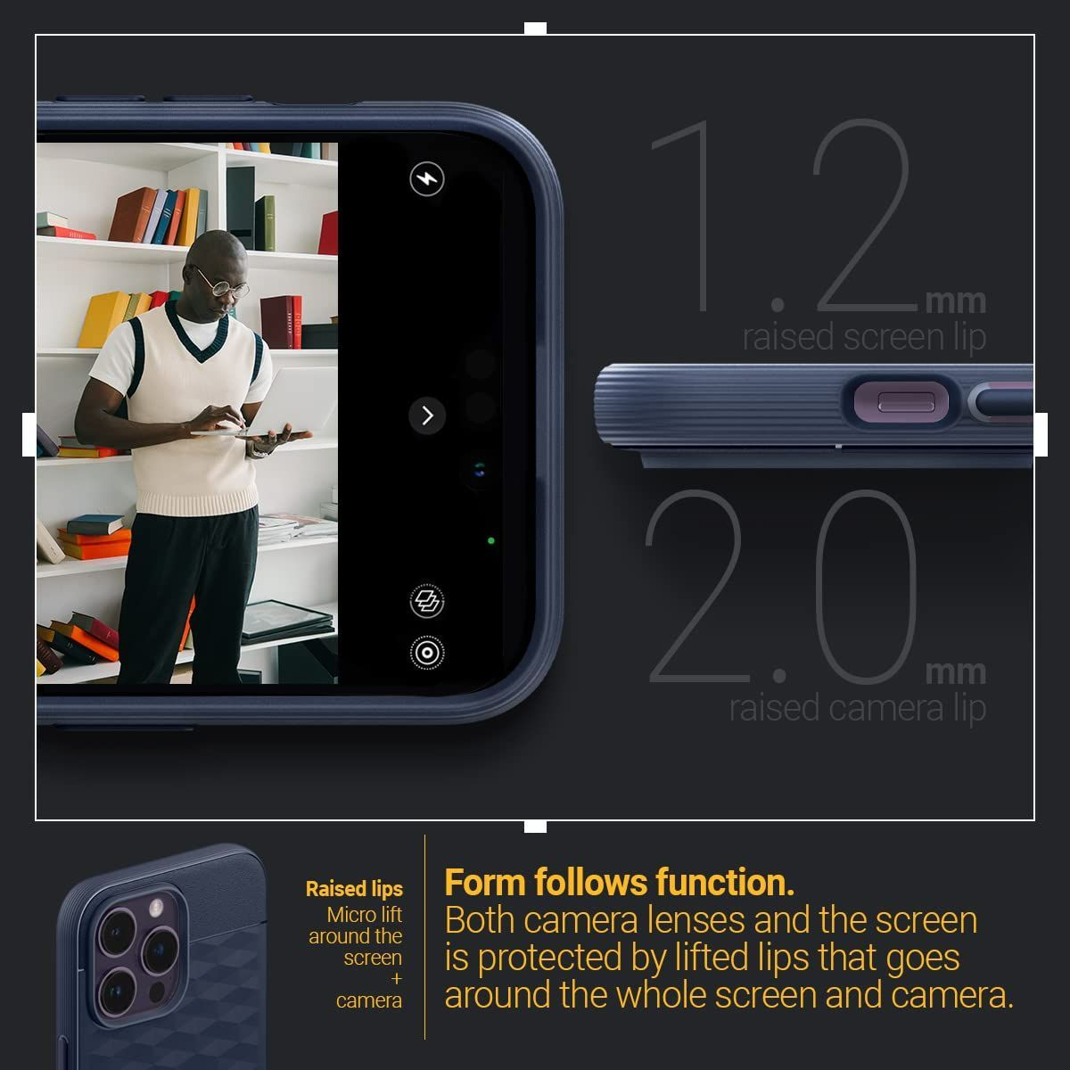 Caseology Iphone 14 用 ケース Magsafe対応 Tpu 立体パターン 3d 高級 モダン 耐久性 カバー 耐衝撃 Pcシート  グリップ パララックスmag -バーガンディ パーツ