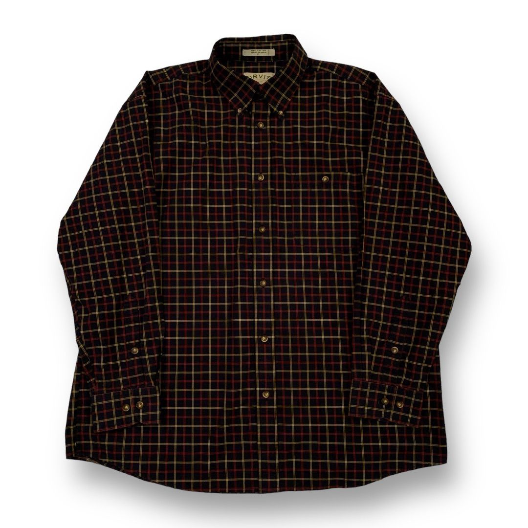 90-00s ORVIS L/S Button Down Check Shirt オービス ボタンダウン