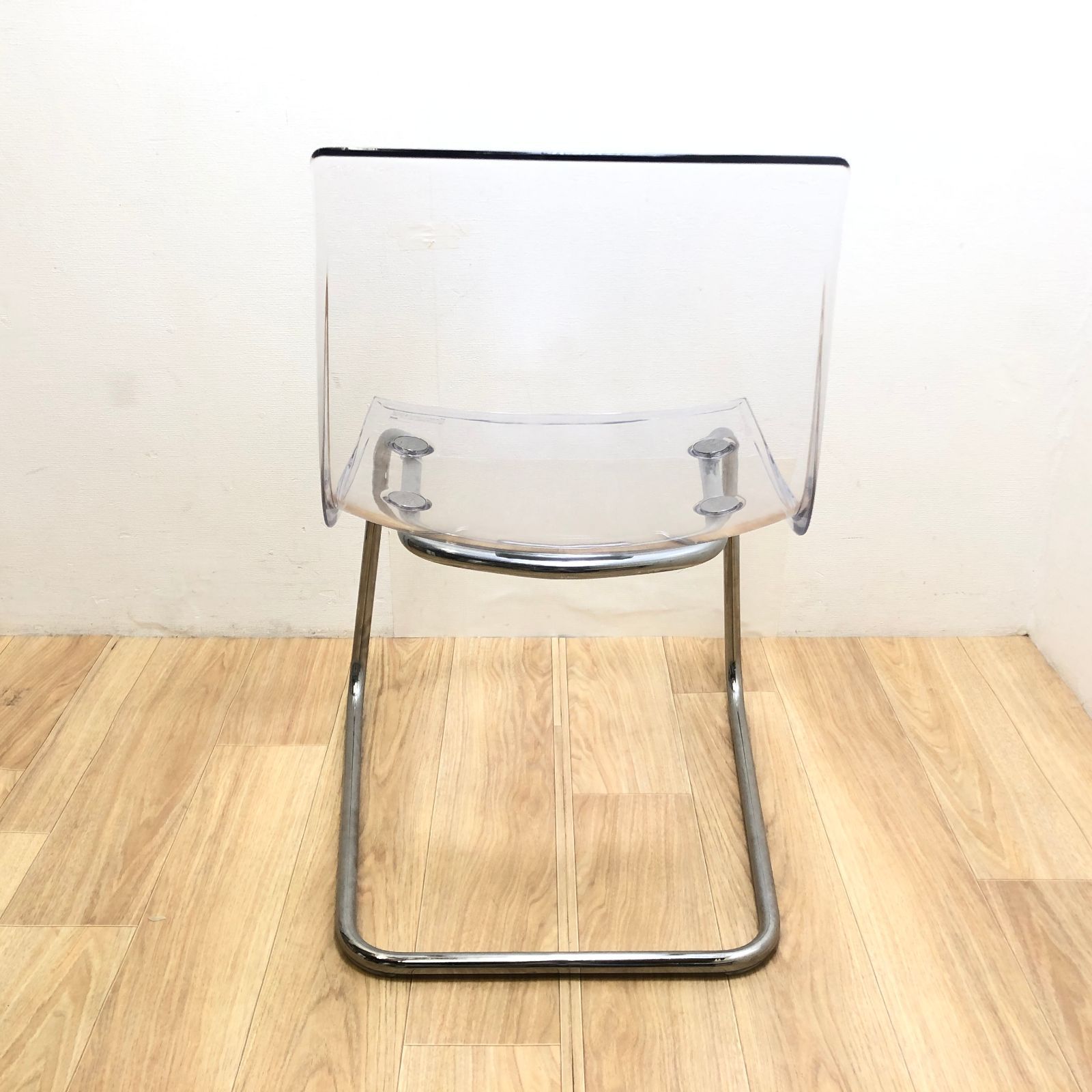 中古】IKEA イケア TOBIAS トービアスチェア② 透明/クロム