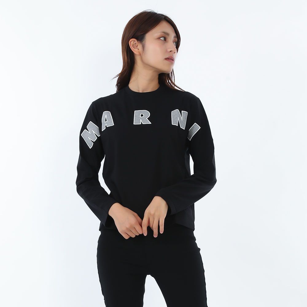 MARNI KIDS マルニ キッズ M 01263 00 RF 0 90 D ロゴ 長袖Ｔシャツ クルーネック 大人もOK