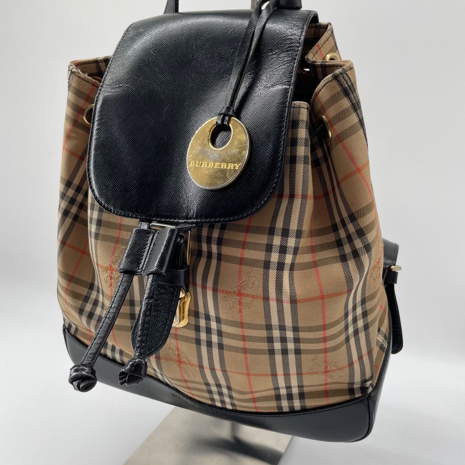 入手困難✨美品 BURBERRY リュック ノバチェック シャドーホース 