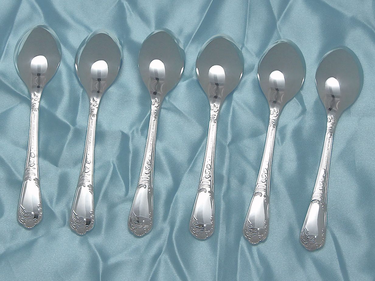 英国製 コーヒースプーン6本 シルバープレートEPNS A1 ラリージェンス