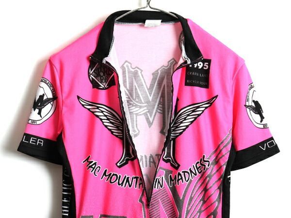 90s USA製 ■ VOLER プルオーバー 半袖 サイクル ジャージ ( レディース L )  サイクルウェア 自転車 90年代 mac mountain madness