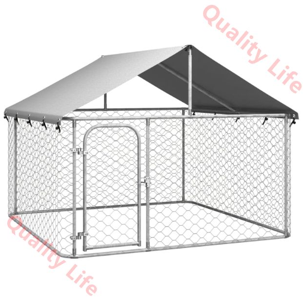屋外用犬小屋 屋根付き 200x200x150 cm