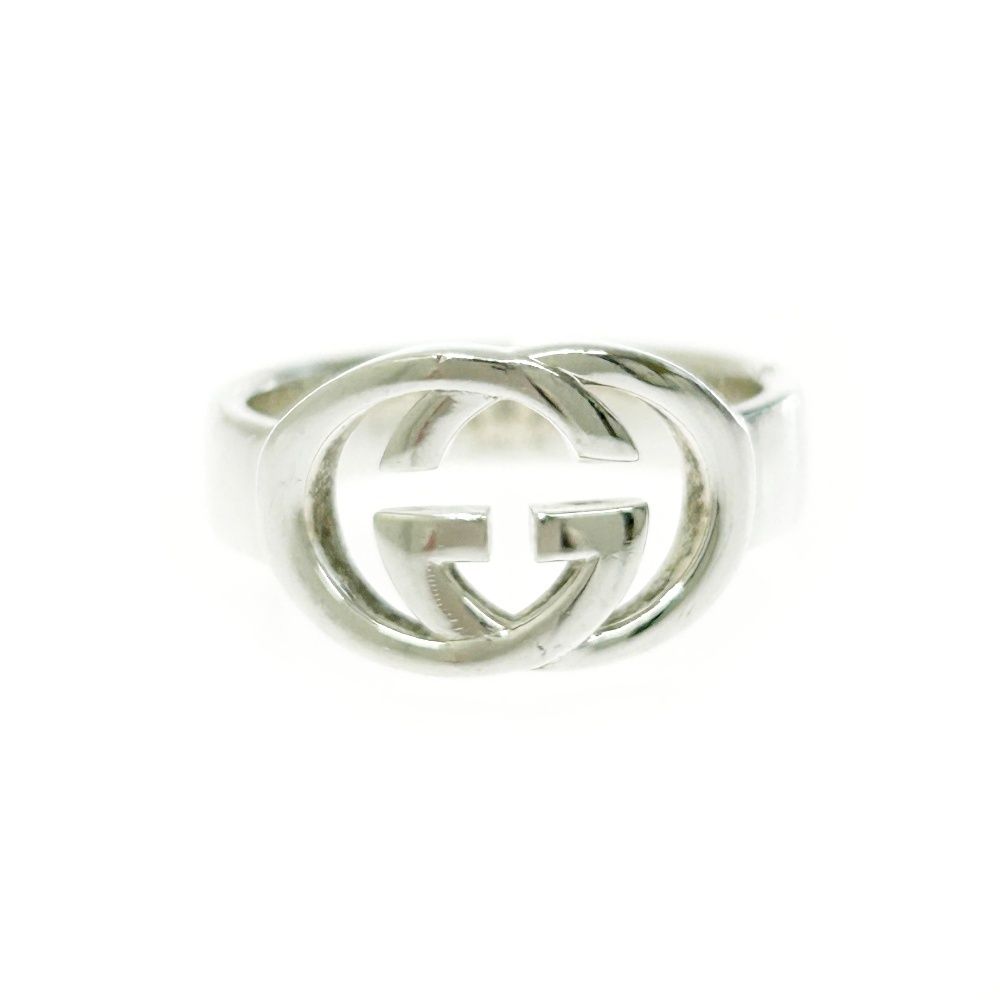 中古】GUCCI グッチ シルバー インターロッキングG リング 5.5g