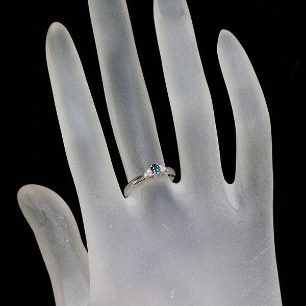 ajour/アジュール 希少 Pt900 アレキサンドライト ダイヤモンド リング  