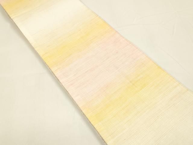 平和屋着物*夏物 半幅帯 紅花染 霞文 麻 DAAY8157cm