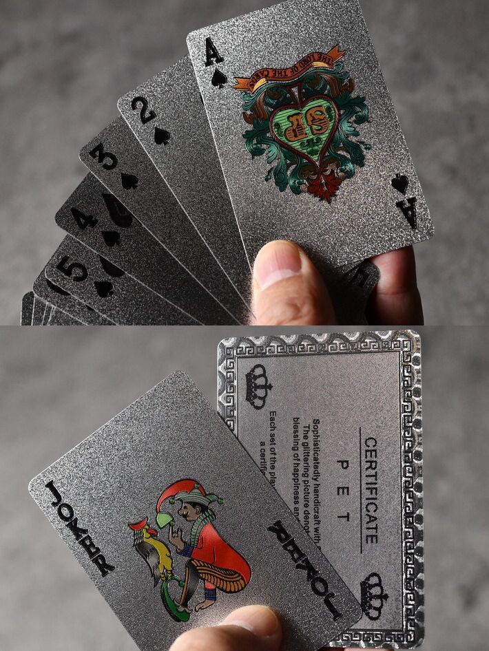 ゴージャスに遊ぶ】トランプ プラスチック 54枚 撥水 カードゲーム