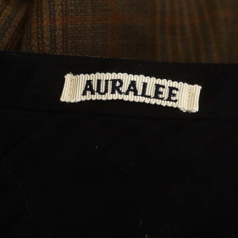オーラリー AURALEE 24AW BLUEFACED WOOL CHECK SLACKS チェックパンツ