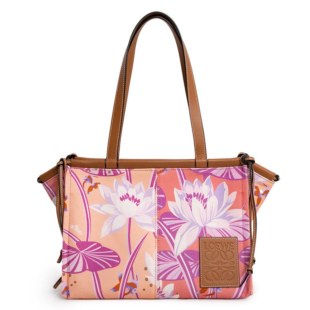 ロエベ LOEWE Paula s Ibiza クッショントート スモール パウラズイビザ 睡蓮 金魚 キャンバス カーフ レザー ピンク  328.09AA93（新品・未使用品） - メルカリ