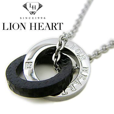 LION HEART ライオンハート ネックレス メンズ ダブルリングネックレス