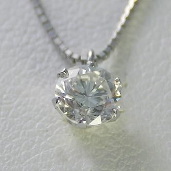 ダイヤモンド ネックレス プラチナ 一粒 0.25ct 鑑定書付 0.25ctup G 