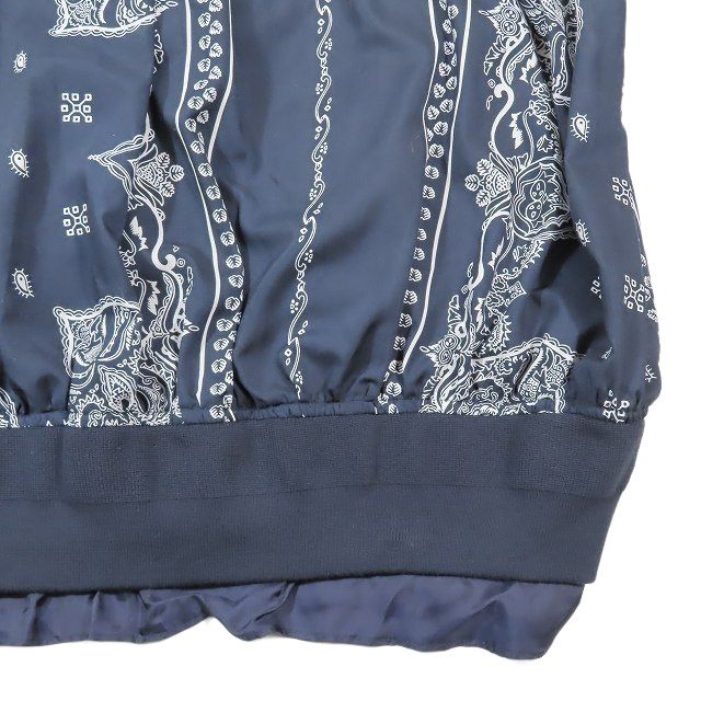 19ss サカイ sacai Bandana Print Bomber Jacket バンダナ プリント