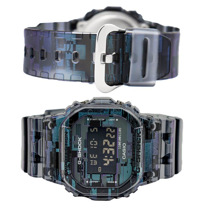 G-SHOCK Gショック ジーショック 腕時計 時計 メンズ デジタル DW-5600NN-1 スケルトン 透明 防水 グレー ウレタン 黒 ブラック... フリーサイズ 黒/白/赤