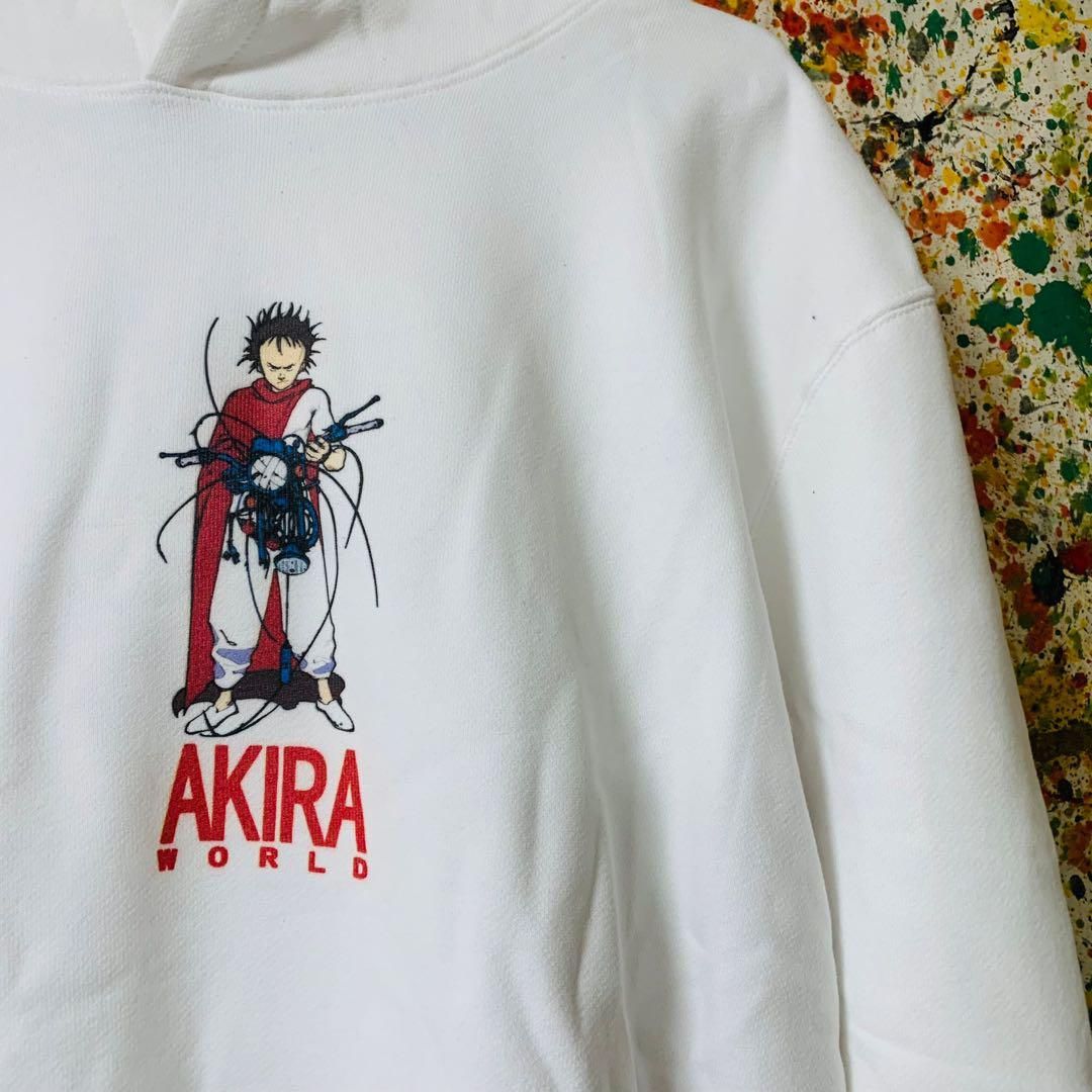 AKIRA リプリント パーカー フーディー ホワイト AKIRA メンズ アキラ