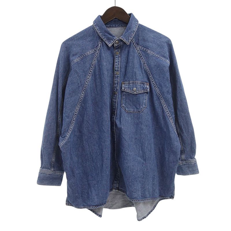 ディーゼル|DIESEL S.C.TN000232 オーバーサイズ デニム 長袖 シャツ インディゴ サイズ メンズXS