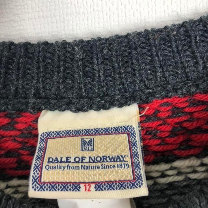 フォロワー様クーポン配布中！】 ノルウェー製 北欧製 DALE OF NORWAY ダーレオブノルウェー メタルフック ノルディックニット セーター  チロルカーディガン 輸入古着 海外古着 レディース グレー【nk12②】 - メルカリ