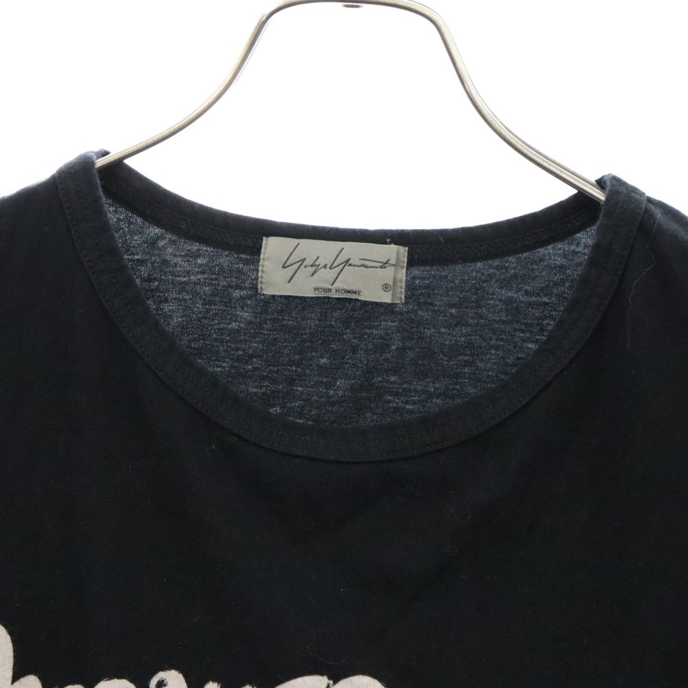 ヨウジヤマモトプールオム 20AW 抜染メッセージPrint L/S BLK/3｜トップス