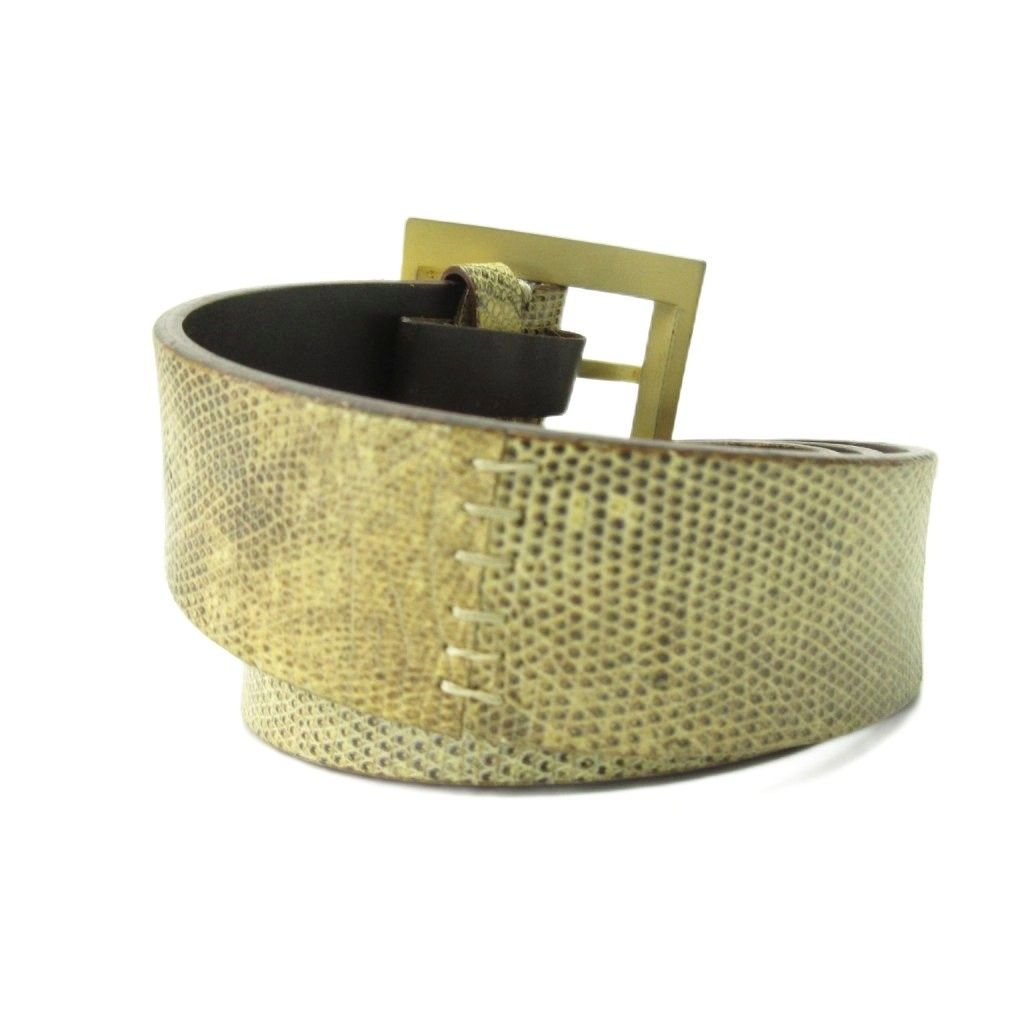 ジャンフランコフェレ GIANFRANCO FERRE 美品 ベルト パイソン柄