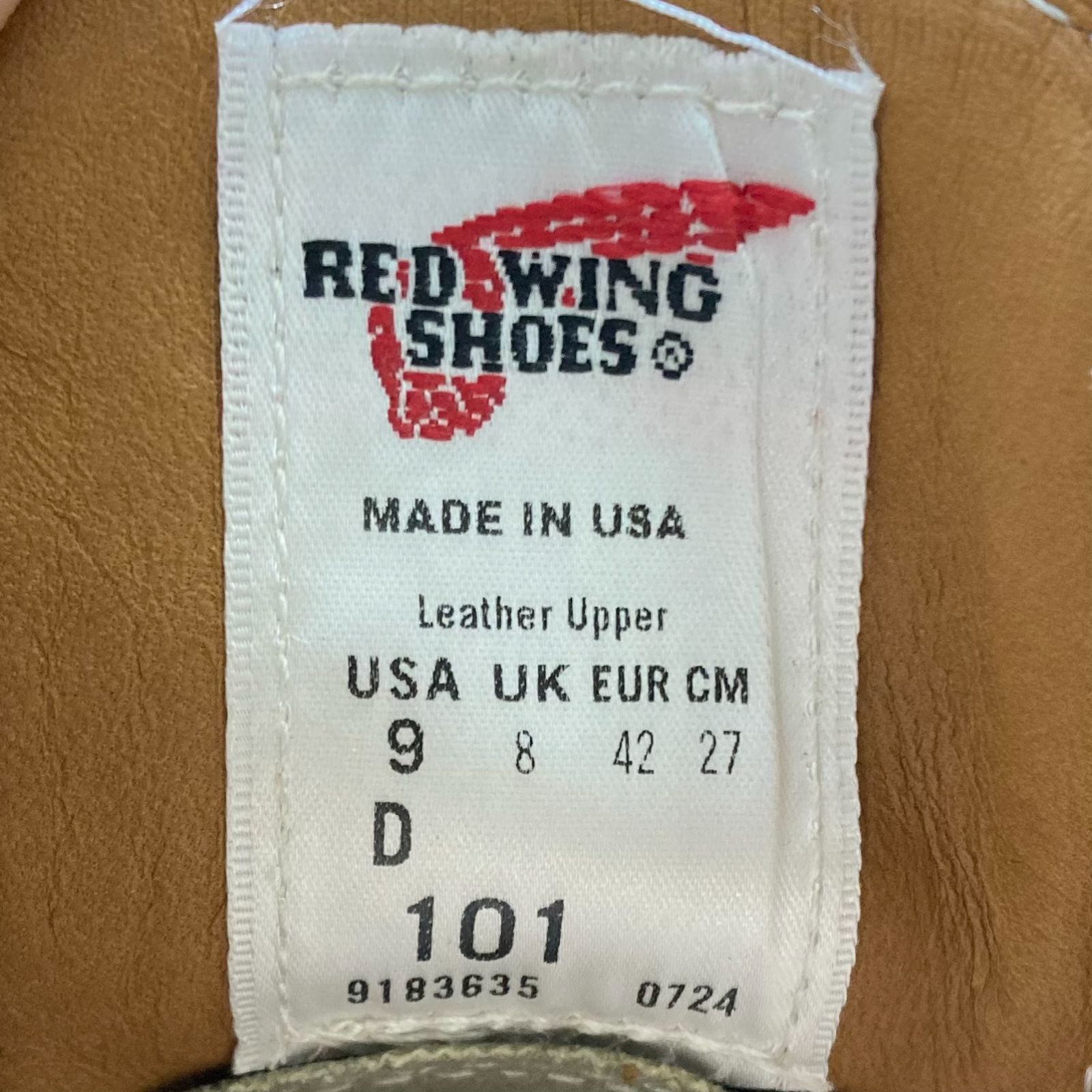 RED WING POSTMAN OXFORD 101 27.0cm US9D 黒 ブラック ポストマン オックスフォード レッドウィングシューズ