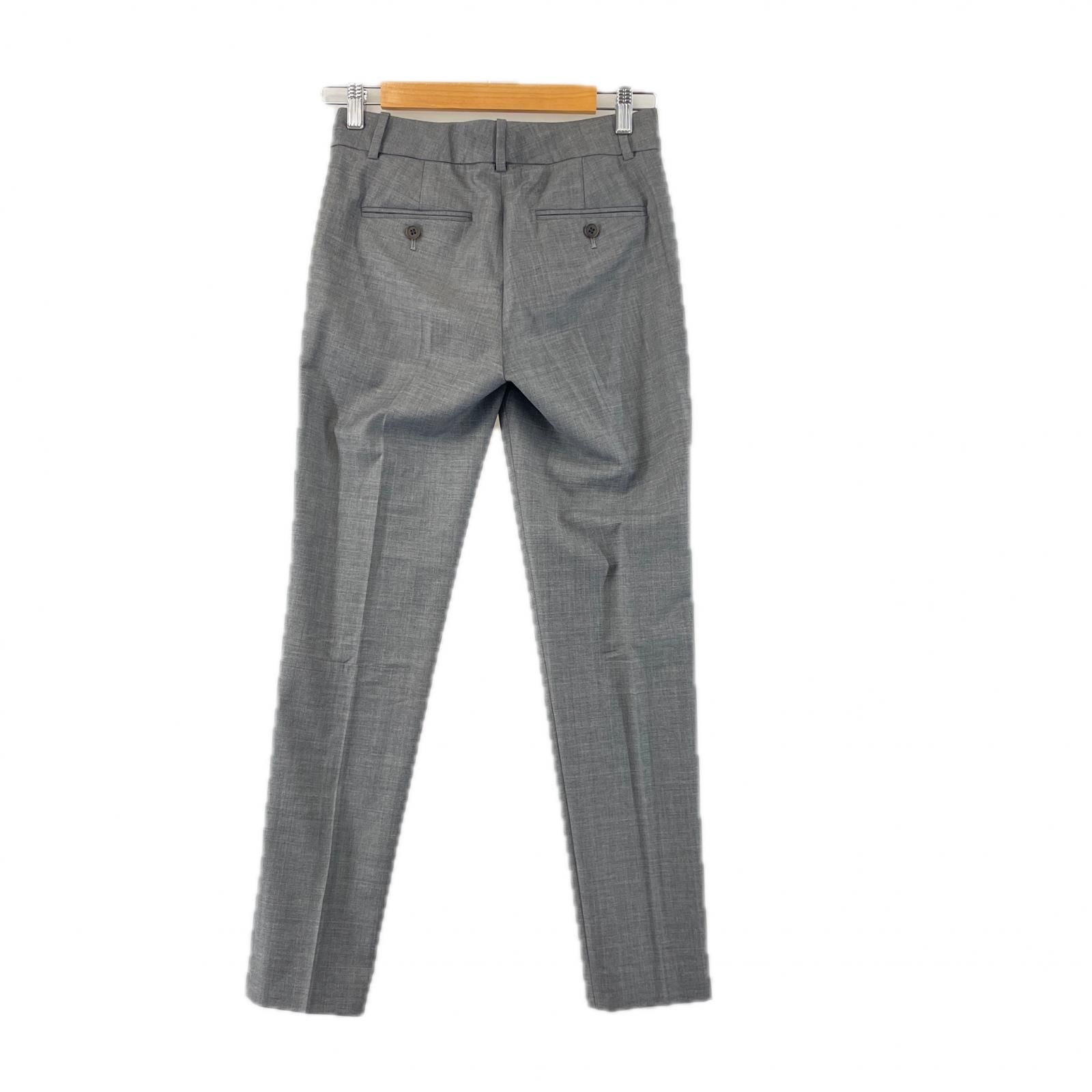 【極美品】theory セオリー スーツ 上下　グレー ストライプ 希少　M　S 美品 theory セオリー スリムスラックス ストライプ オール