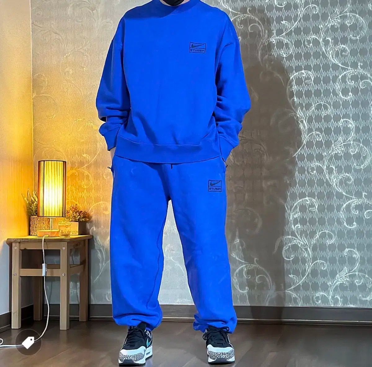 Nike ナイキ STUSSY ステューシー NRG 酸 ウォッシュド フリース パンツ ゲーム ロイヤル セット 単品でもご用意