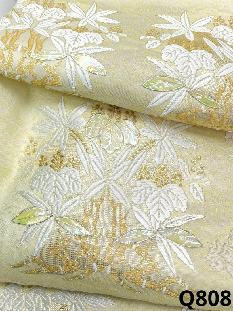 螺鈿細工 唐織 スリーシーズン 袋帯 桐竹鳳凰文 金糸 正絹 お太鼓柄