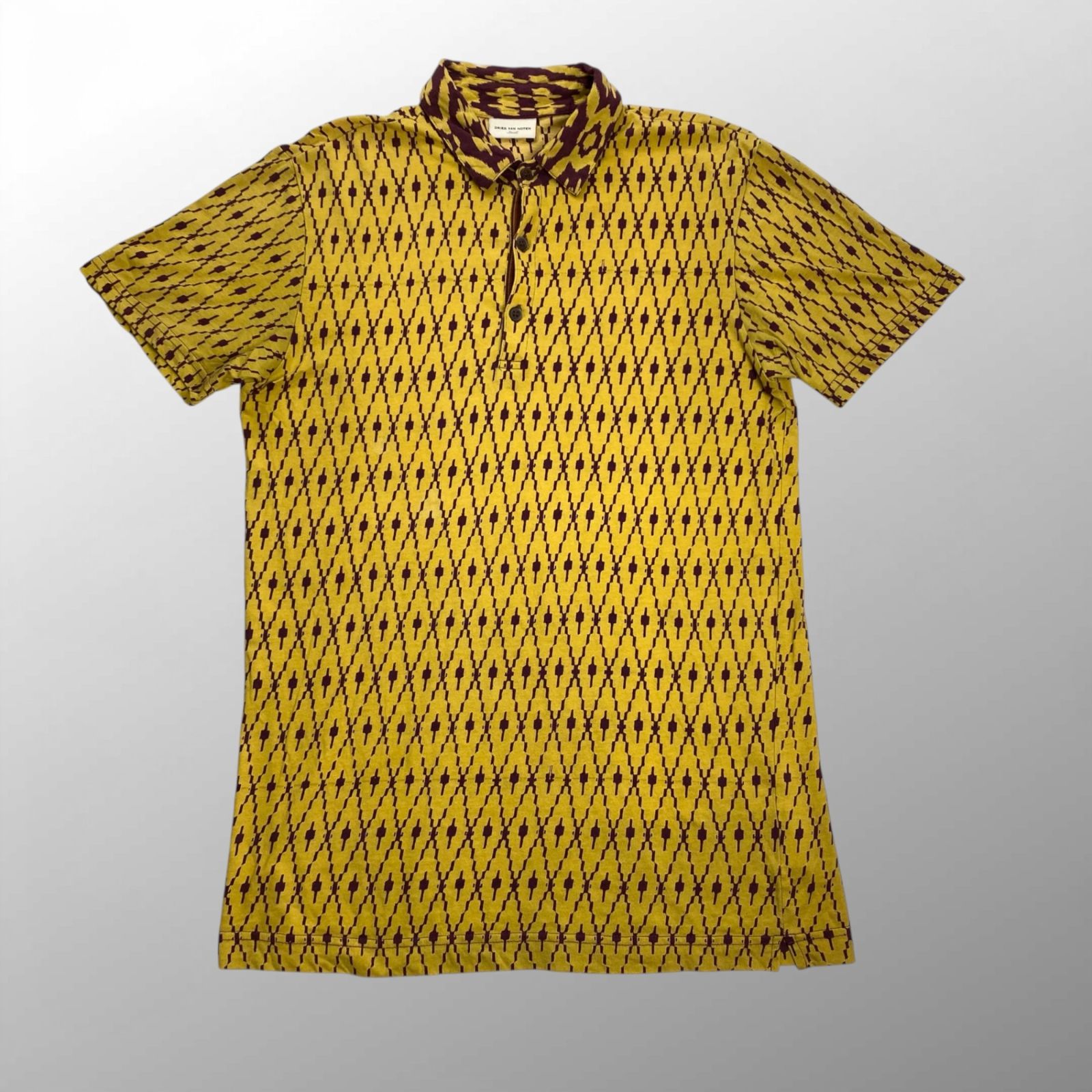 Dries Van Noten 総柄ポロシャツ size M 10SS DRIES VAN NOTEN ドリスヴァンノッテン / 総柄 コットン