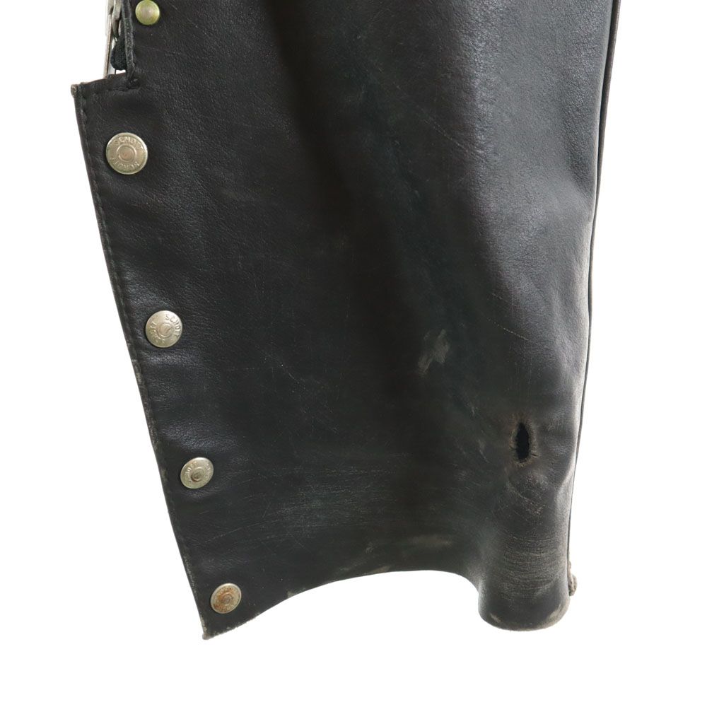 ショット USA製 チャップス レザーパンツ XS ブラック系 schott メンズ