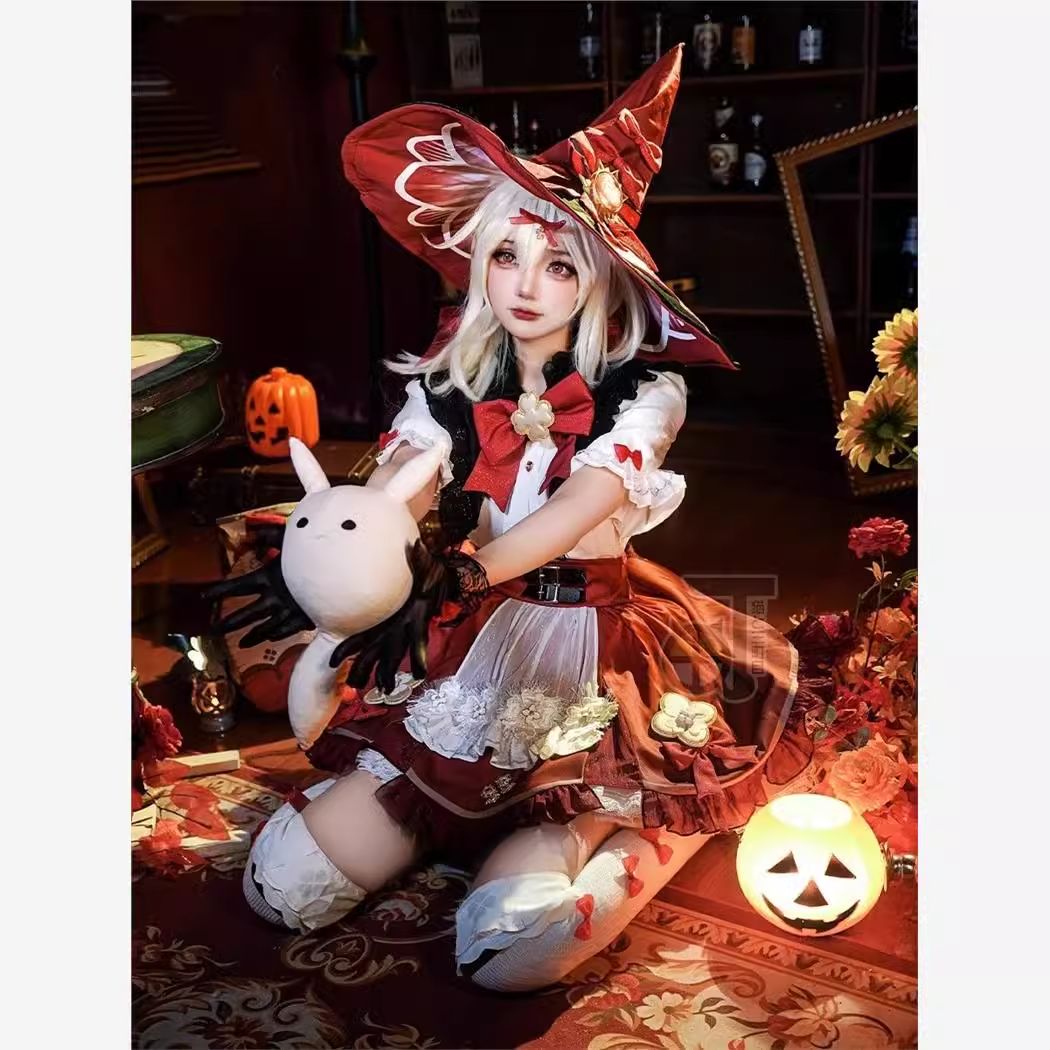 三分妄想 原神 コスプレ クレー 魔女 衣装 星燭に揺れる爛花 コスチューム