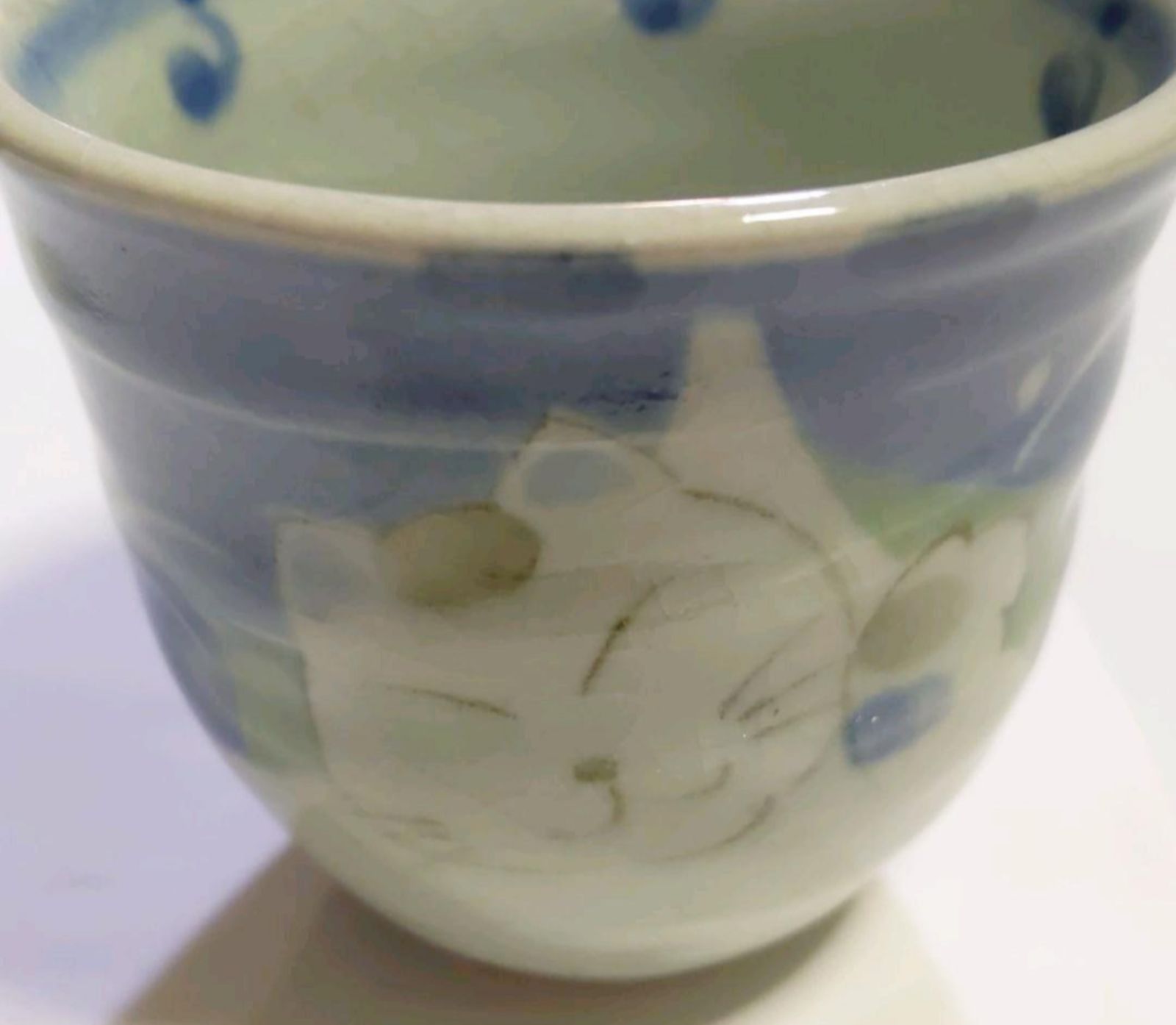 【大人気】【美品】猫屋染吉　猫　キャット　Cat　陶器　湯呑み　茶碗　骨董品 大人気】【極美品】【骨董品】 猫屋染吉 キャット Cat 陶器