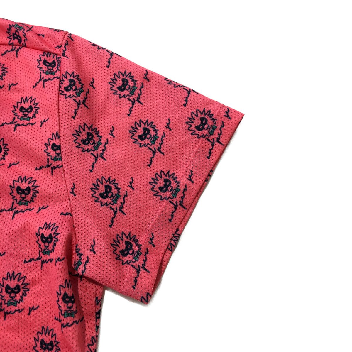 coco 中古 アンパスィ and per se レディース 半袖ポロシャツ M ピンク パラソル柄 coco 中古 アンパスィ and per se レディース 半袖ポロシャツ M