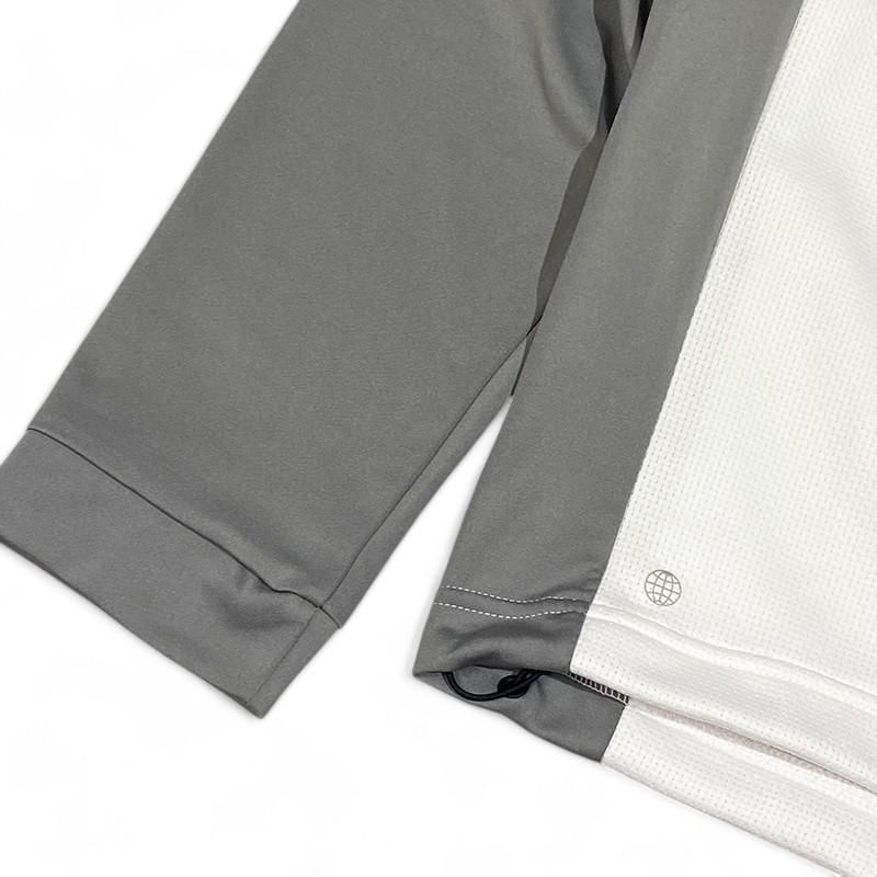 ADIDAS アディダス ゴルフ 長袖 ハーフジップ ホワイト L メンズ ADIDAS アディダス ゴルフ 長袖 ハーフジップ ホワイト L メンズ