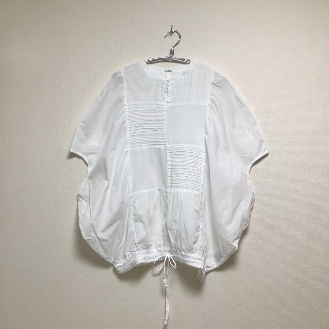 訳あり Plantation プランテーション シェイクコットンブラウス プルオーバー サイズM
