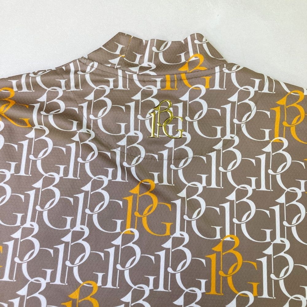 サイズ 5 1PIU1UGUALE3 GOLF GRT208 半袖モックネックTシャツ 総柄 ベージュ系 240101472633 ゴルフウェア メンズ ストスト LLC-HASEGAWATOSO_COM