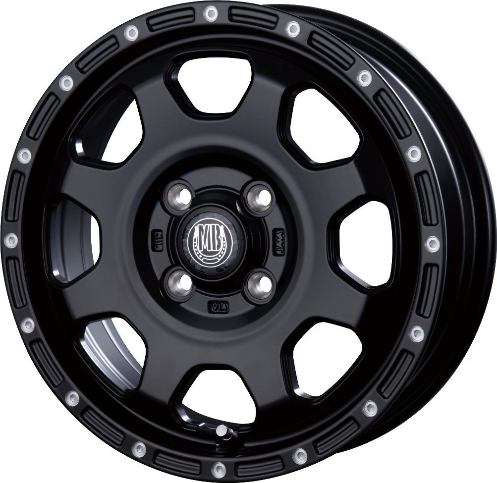 12インチアルミホイール 4本セット 軽トラ 軽バン 個人宅配送不可 MUD BAHN XR-910K MBK PP マットブラック ピアスポリッシュ 12-4.0 12-4.00B 安心JAWA認証 法人