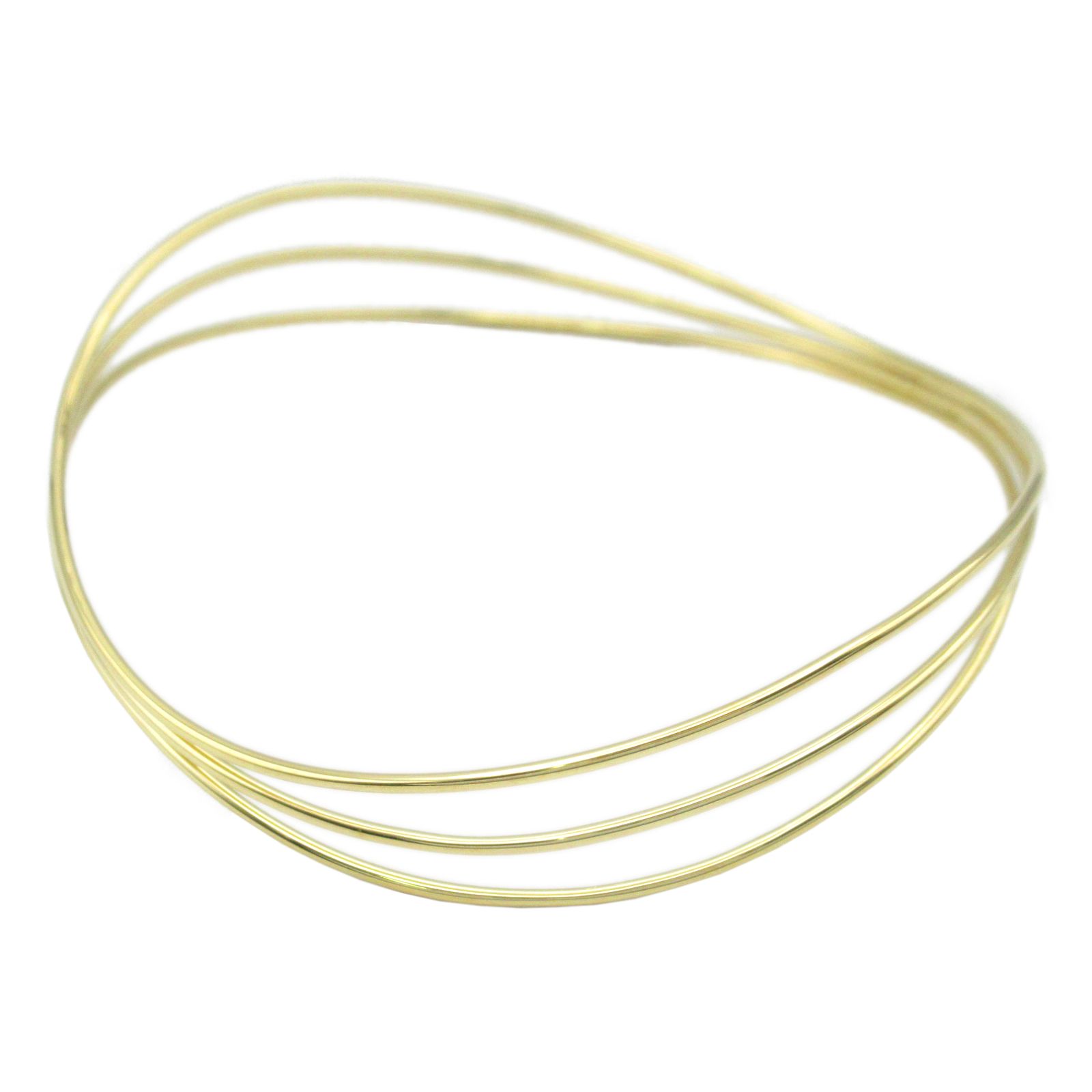 ティファニー TIFFANY＆CO ブレスレット ウェーブ ブレスレット 腕回り19cm K18 イエローゴールド ウェーブ ブレスレット ユニセックス Used A