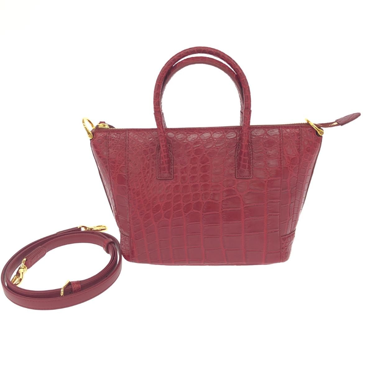 ボーグラン BEAUGRAND ハンドバッグ ブラウン ショルダーバッグ 2WAY JRA クロコダイル 2511LA016 ボーグラン BEAUGRAND ハンドバッグ ブラウン ショルダーバッグ 2WAY
