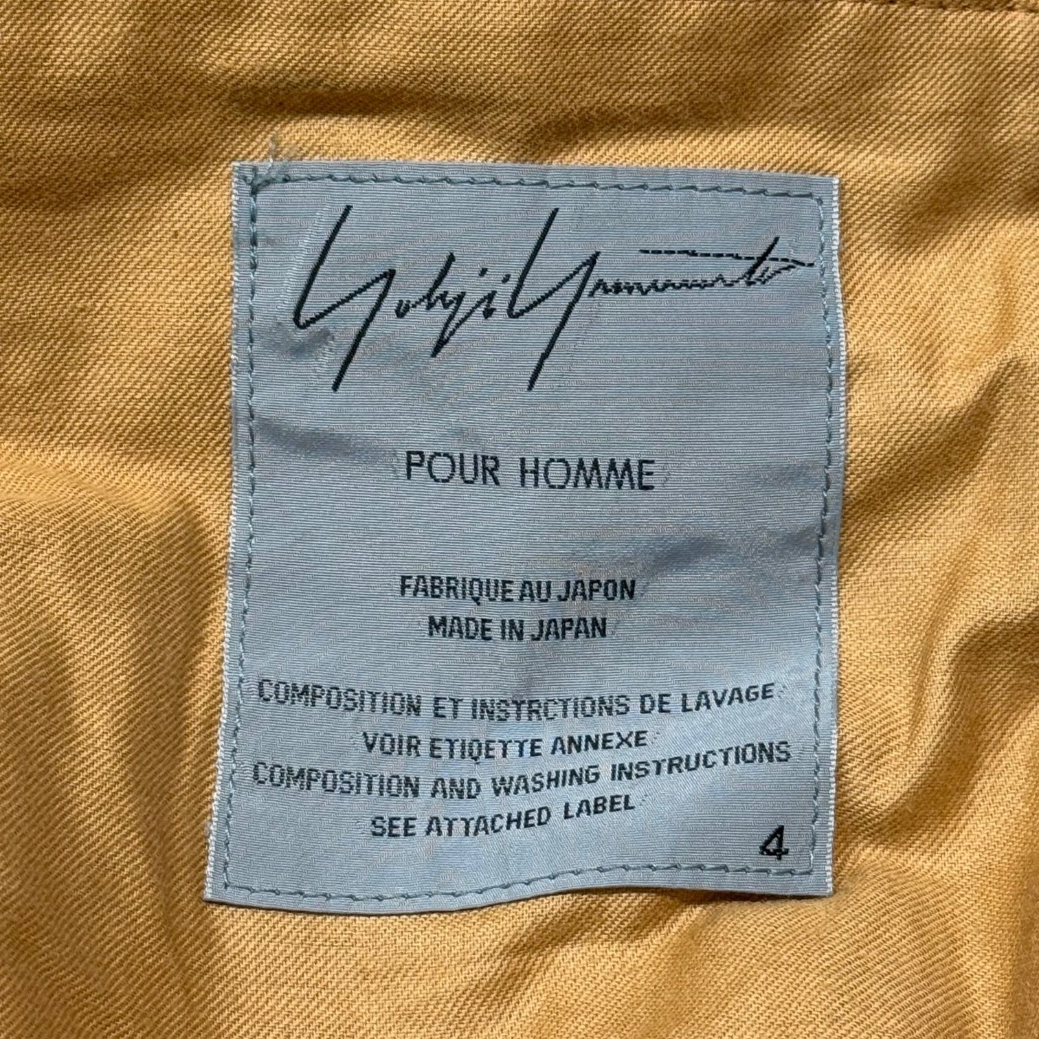 Yohji Yamamoto POUR HOMME 16AW レザーフーデッドジャケット