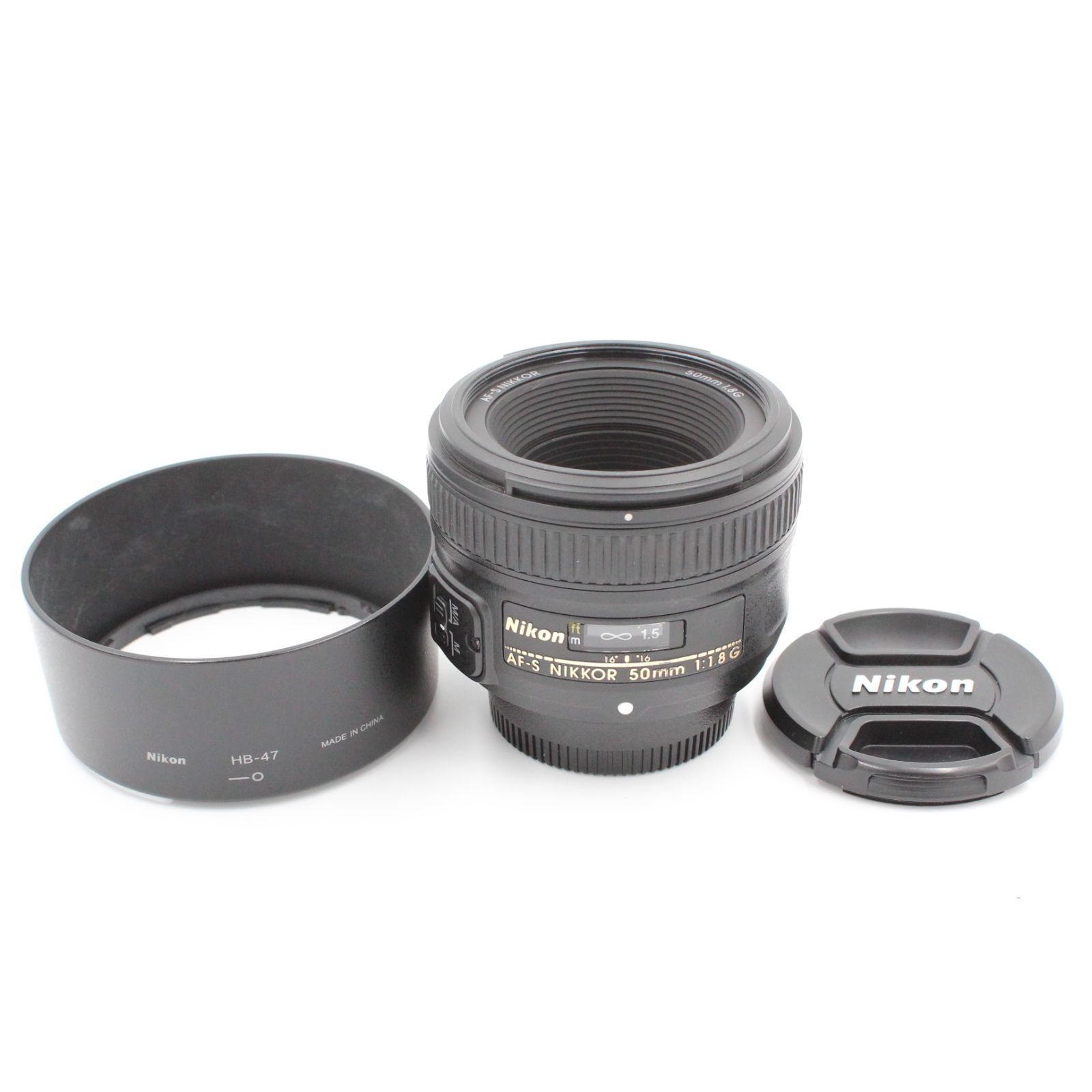 おまけのフード付き。☆新品級☆ Nikon ニコン AF-S NIKKOR 50mm f/1.8