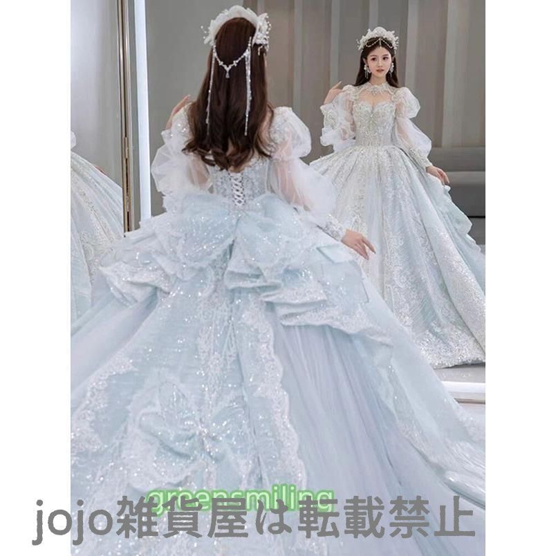 ウエディングドレス ワンピース 花嫁 大人 大きいサイズ 小さいサイズ キラキラ 結婚式 二次会 披露宴 ロング レディース イブニングドレスWP数量 価格926