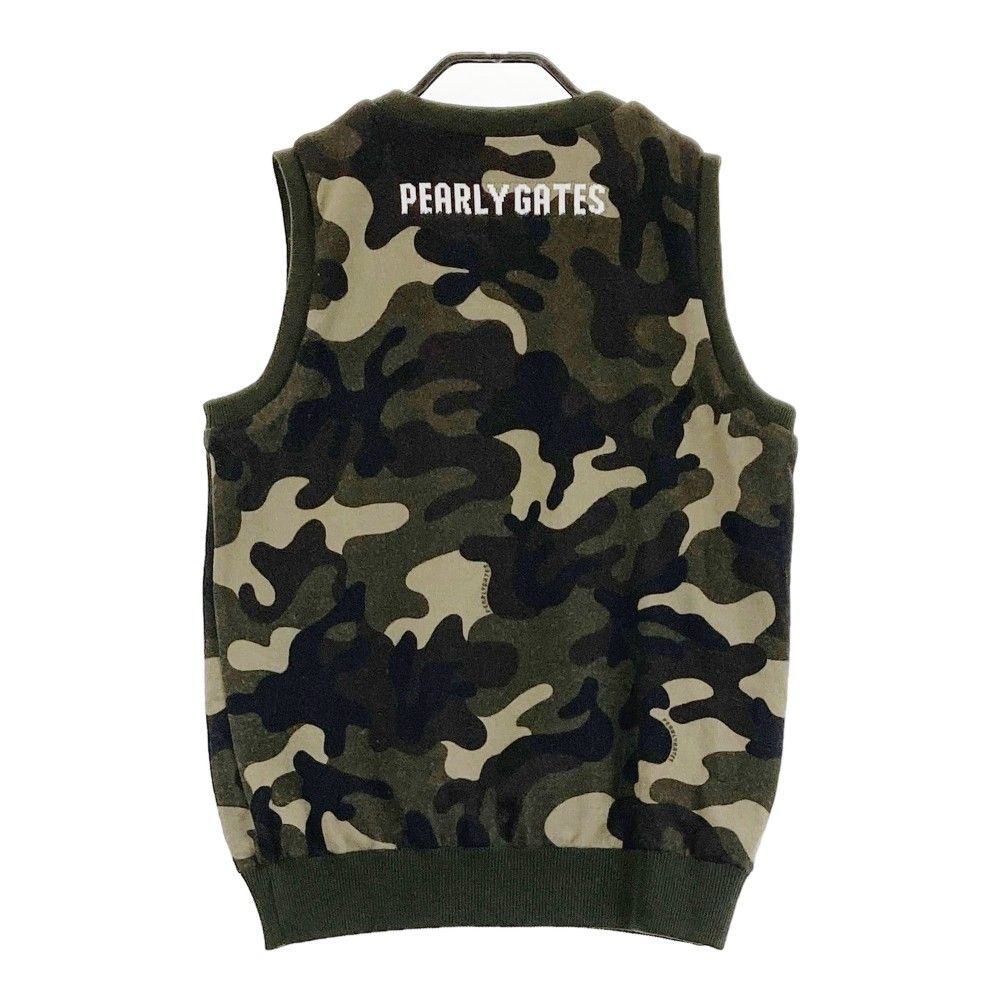 PEARLY GATES パーリーゲイツ ベスト 迷彩柄 カーキ系 4 [240101215217