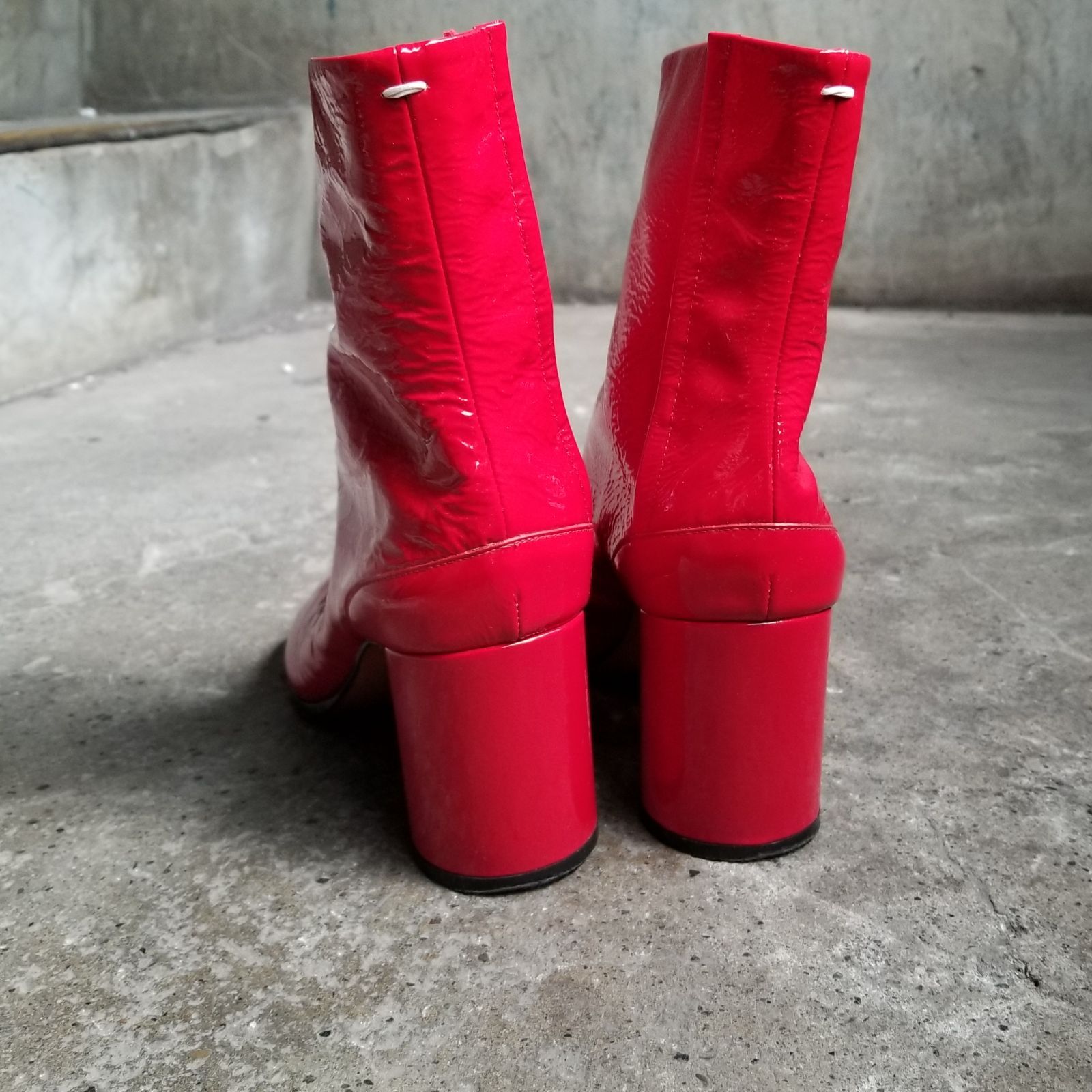Maison Margiela 18AW Patent Tabi Boots 40 メゾンマルジェラ