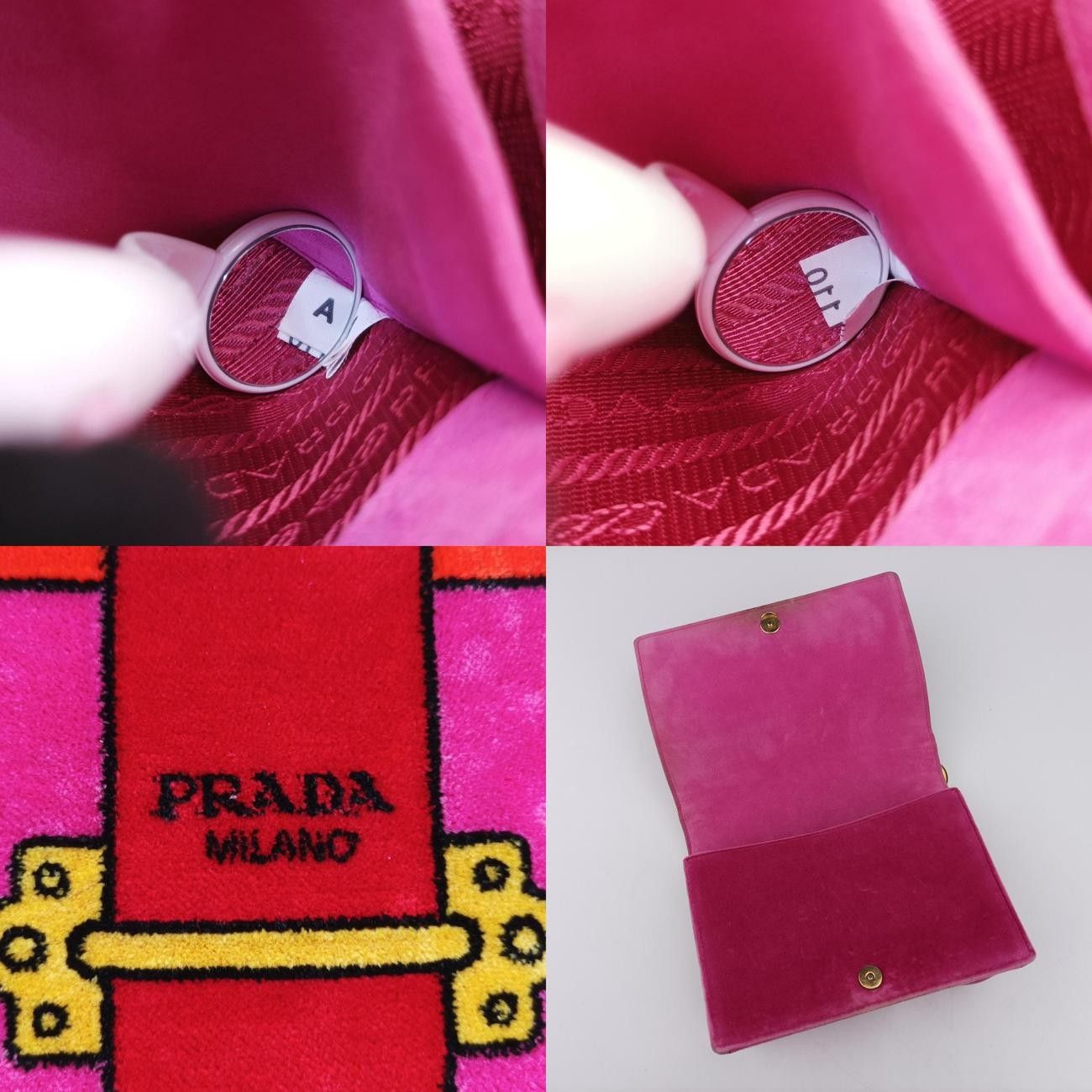 プラダPradaカイエマルチ ベロア1BD075110 A DECORATOM_COM_BR