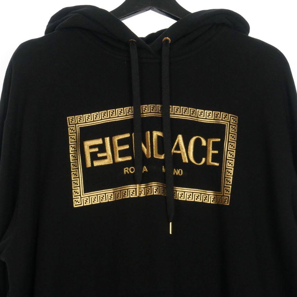 フェンディ FENDI × ヴェルサーチ Versace 22SS Fendace Logo Hoodie 