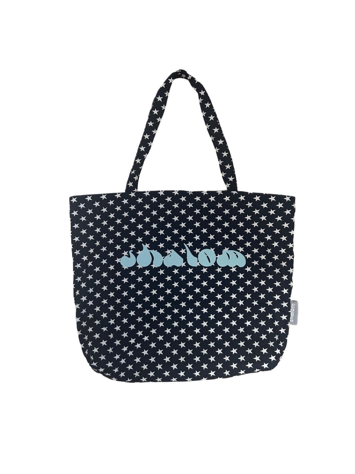 【韓国】SHALOM STAR BAG トートバッグ　星柄　navy 人気　新品 韓国】SHALOM STAR BAG トートバッグ 星柄 navy 人気 新品