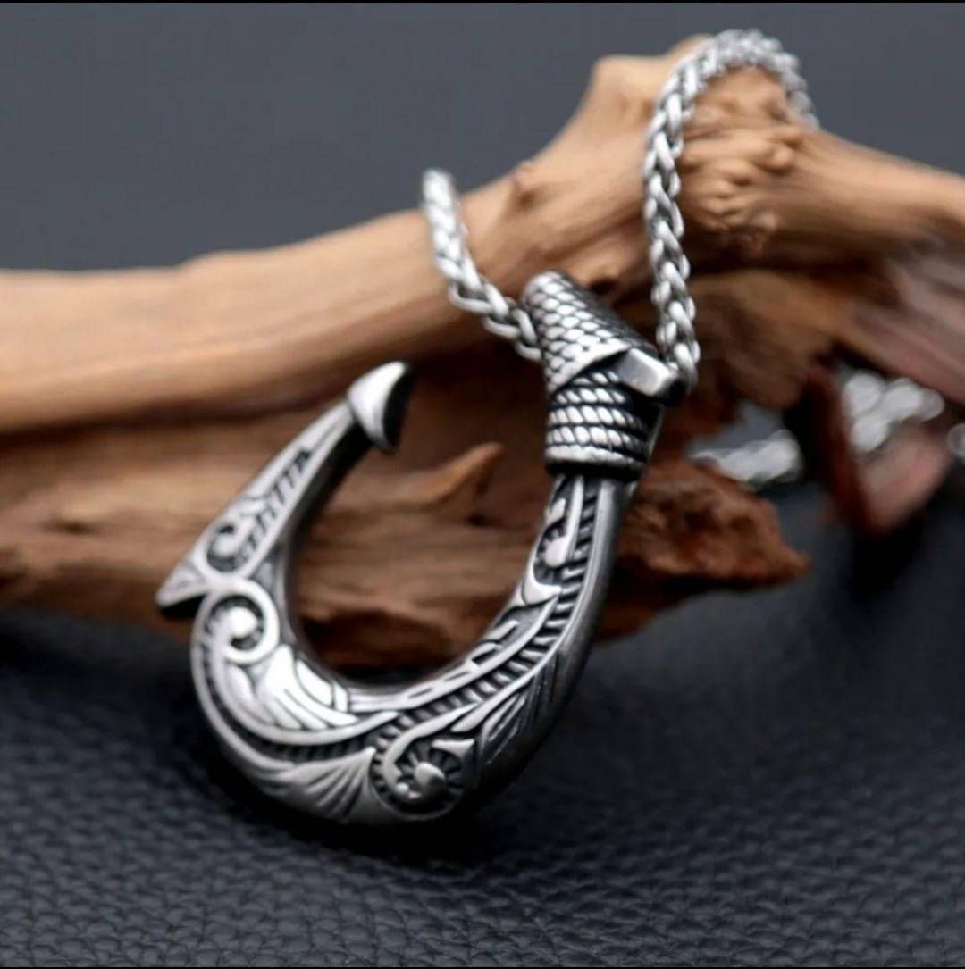 フィッシュフックネックレス ハワイアンジュエリー メンズ