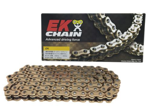 EKチェーン/江沼チェーン ノンシールチェーン SRシリーズ(強化タイプ) ホンダ スーパーカブ90 C90 N/P/S/V/X/I 90cc ゴールド 420 98L 継手：SPJ 420SR(GP;GP)
