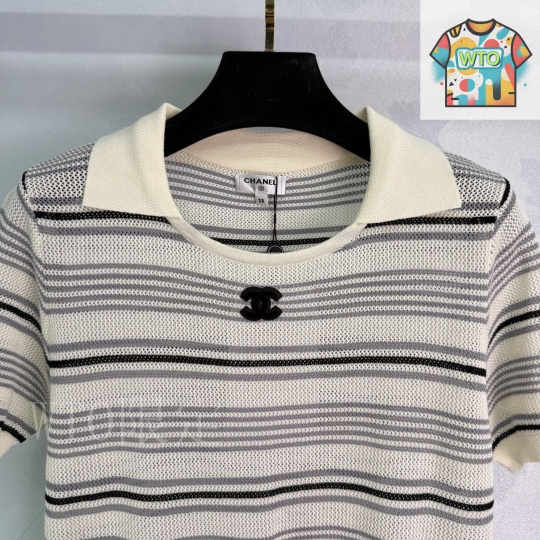 今日特価】Chanel 25 春夏 ニット リバーシブルカラー ショート